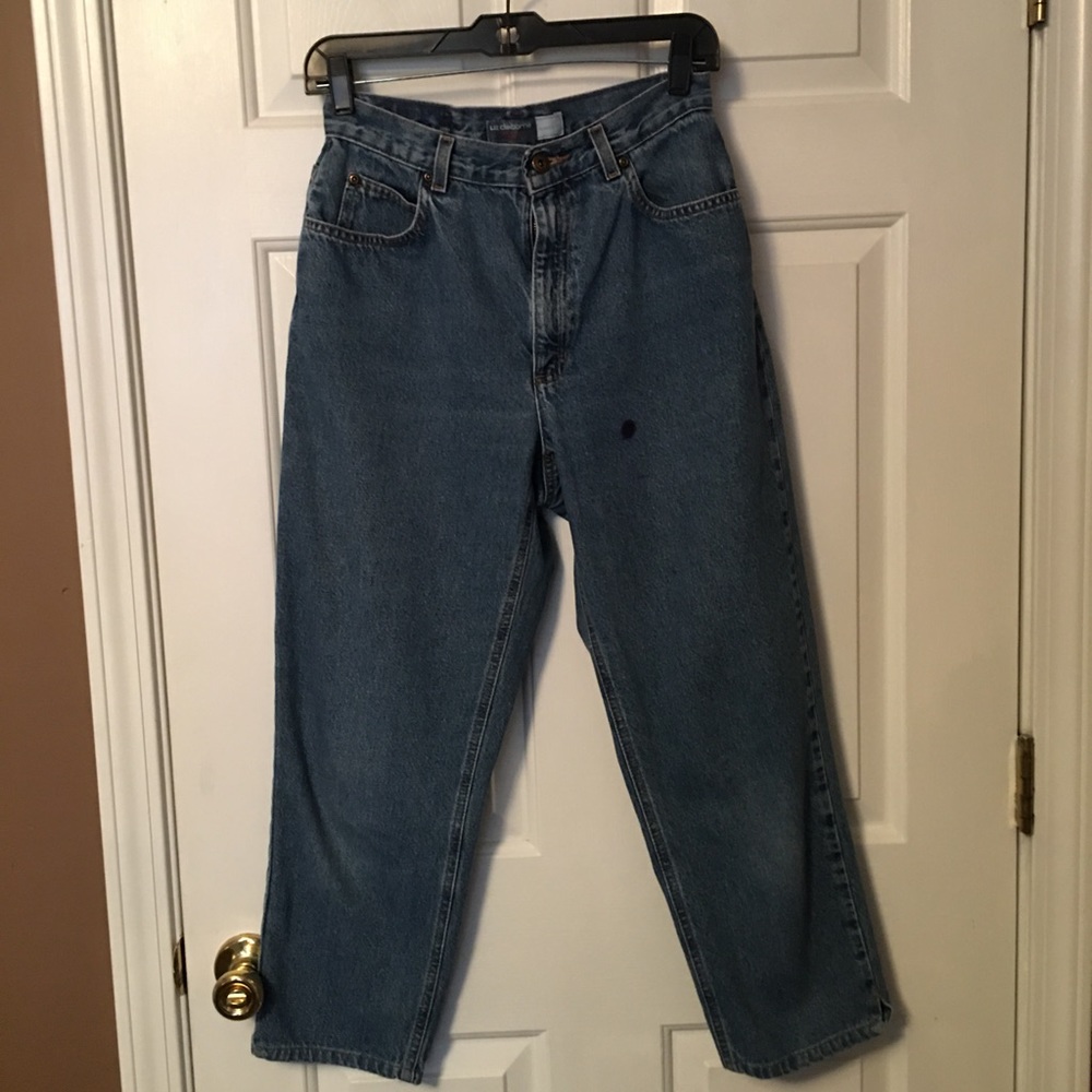Vtg Liz Claiborne Lizwear Size 10P Petite Mom Jeans Hi rise Classic Fit Denim.